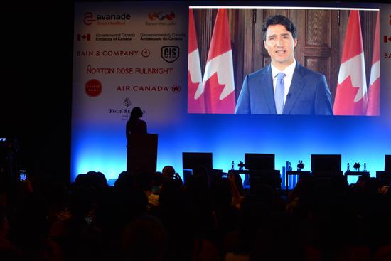 加拿大总理特鲁多发表视频致辞